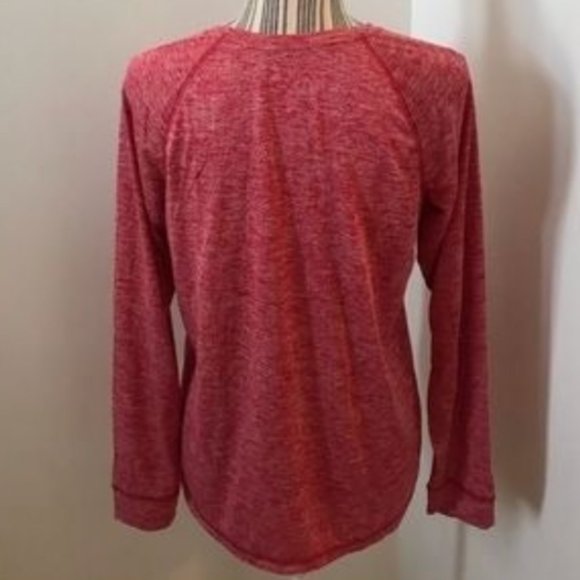 Holloway V-Neck Red Space Dye Athletic Top SZ M - Picture 6 of 7
